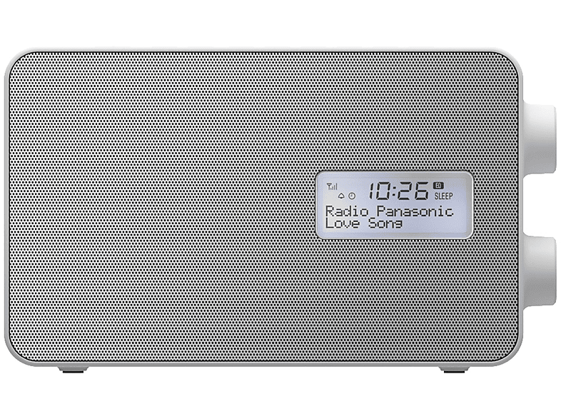 PANASONIC RF-D 30 DAB+ FM, Bluetooth, Weiß/Silber Radio Tuner, DAB+ Bluetooth, BTEG-W mit Tuner/ Analog DAB