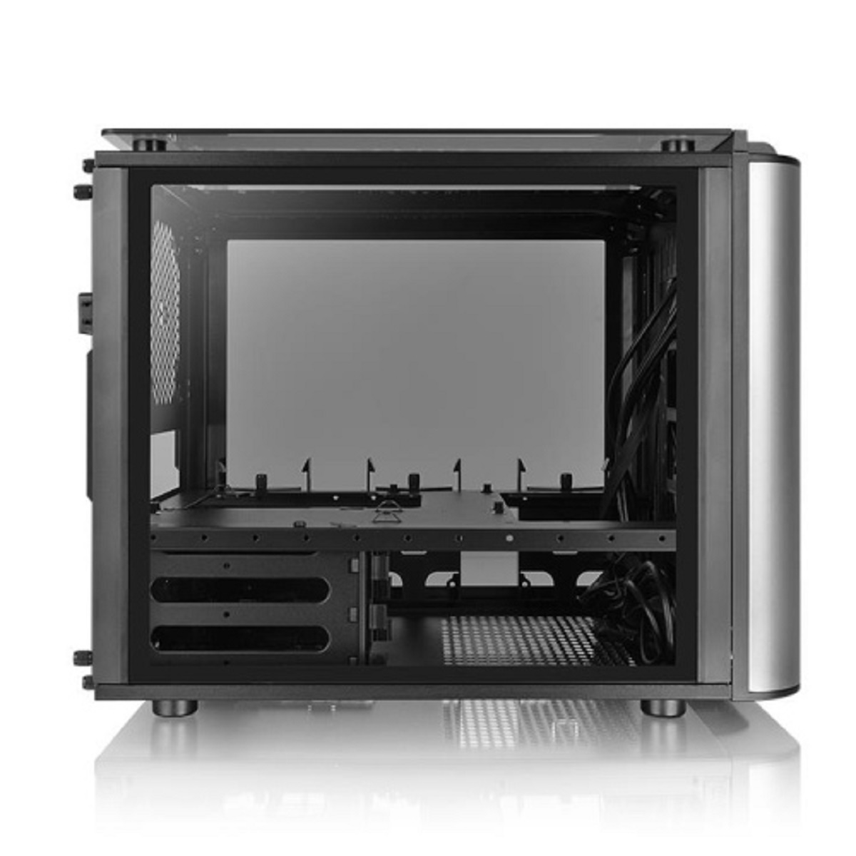 MGG Thermaltake Level PC Tempered Schwarz Interchangeable VT Glass Gehäuse, 20