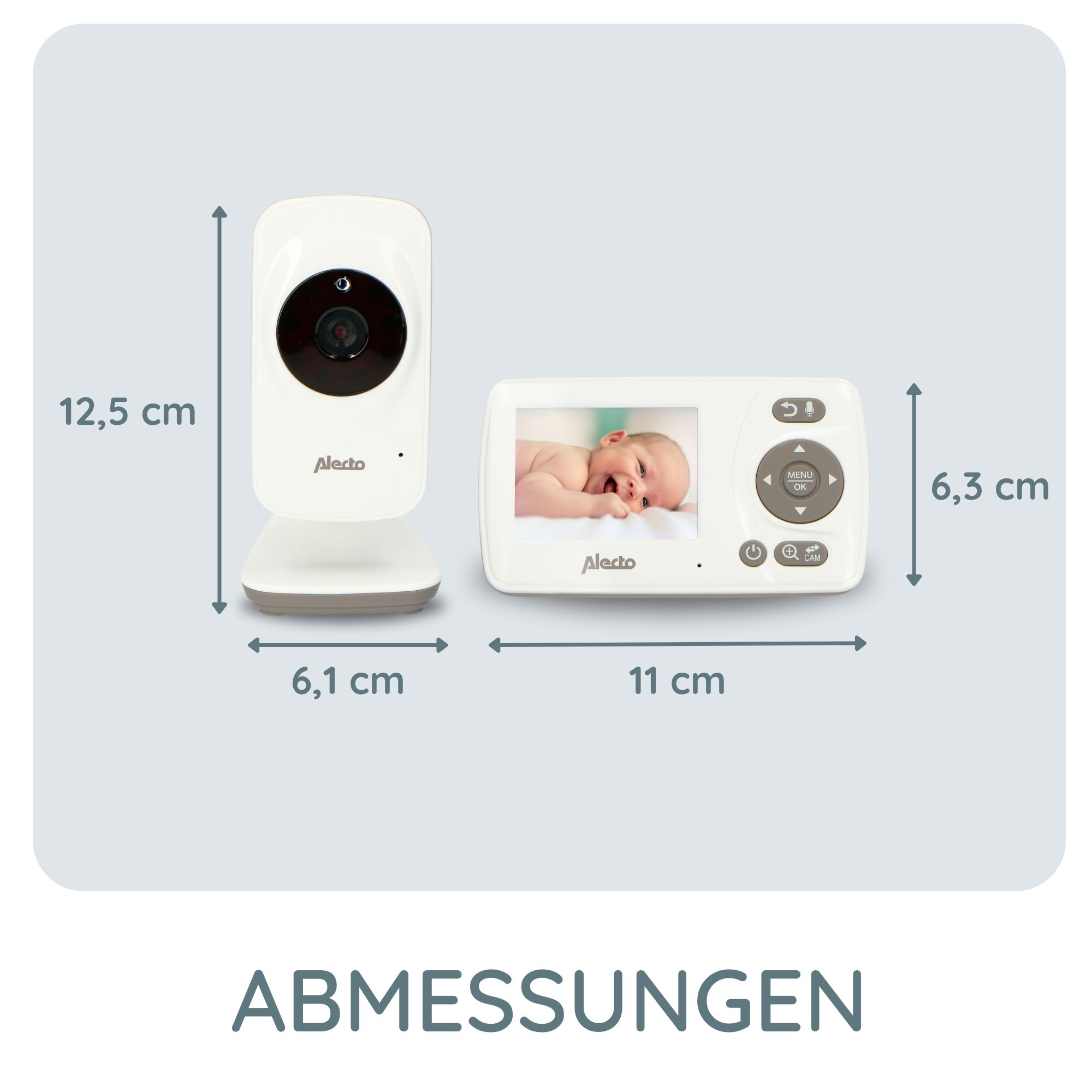 Farbdisplay 2,4 ALECTO Video-Babyphone - - Zoll DVM-71