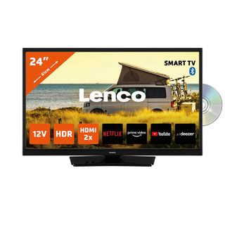 LENCO DVL-2483BK (V2) - Fernseher mit Bluetooth - LED TV (Flat, 24 Zoll / 61 cm, HD, SMART TV, Linux)