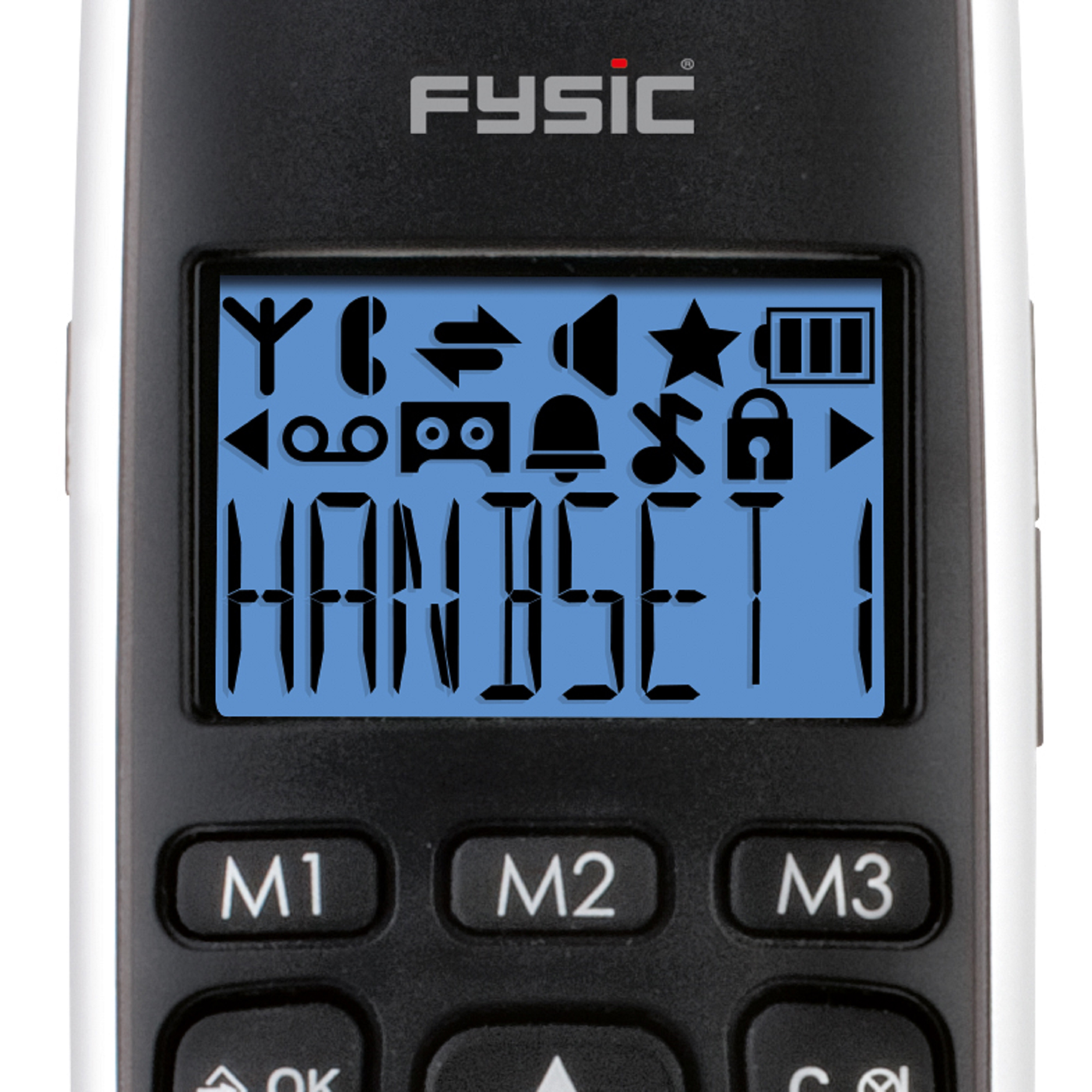 - DECT- Anrufbeantworter Telefon mit und großen Tasten Seniorentelefon FYSIC Schnurloses FX-6020 -