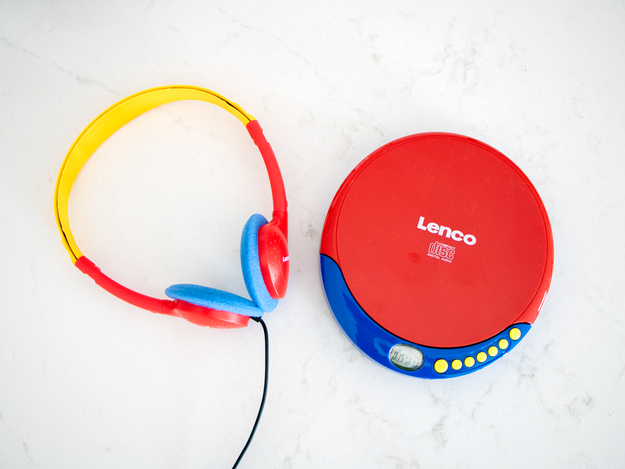 Tragbarer LENCO CD Player Mehrfarbig CD-021KIDS