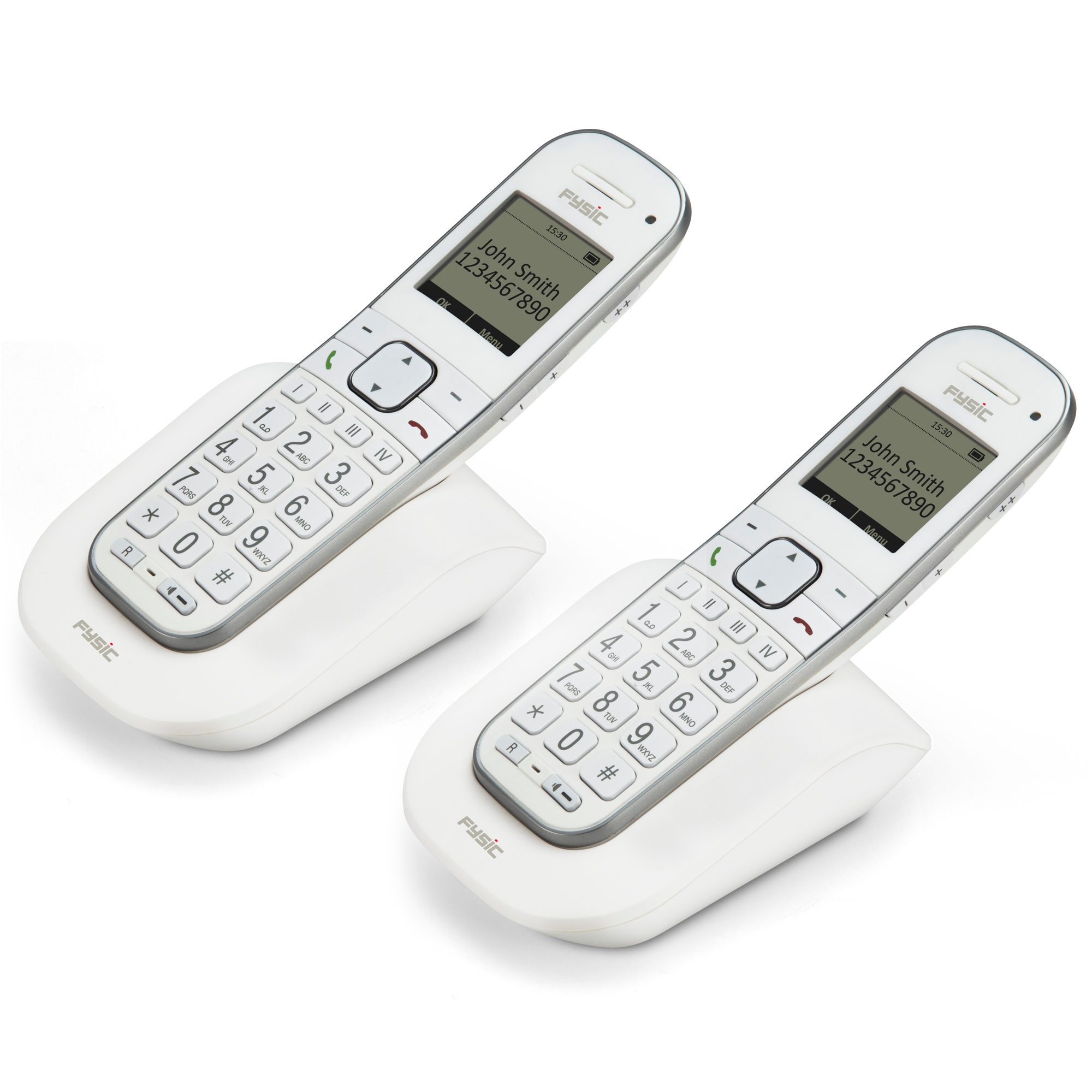 schnurloses FYSIC FX-9000 Mobilteile großen - DUO Tasten,2 Seniorentelefon mit