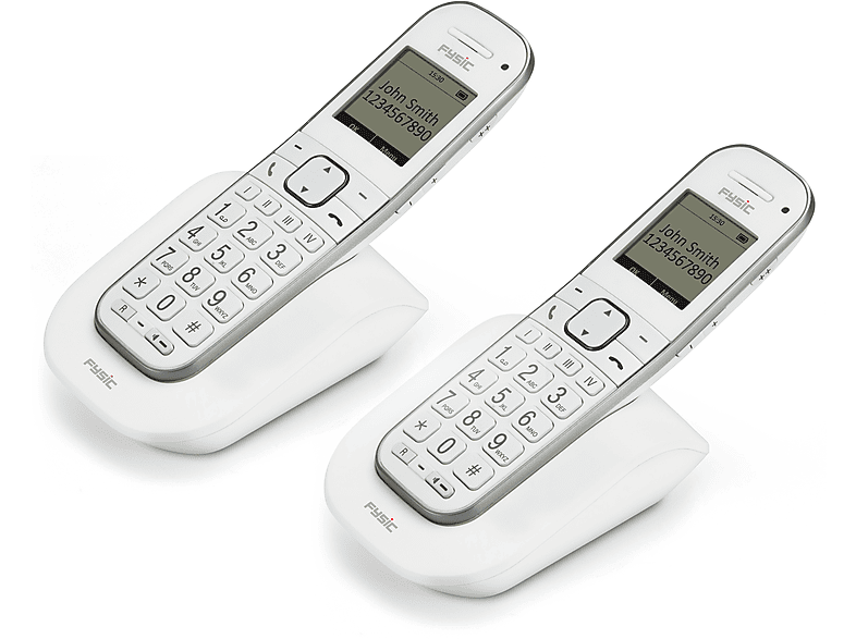 FYSIC FX-9000 DUO - schnurloses Seniorentelefon mit großen Tasten,2 Mobilteile | Seniorentelefone/Großtastentelefon