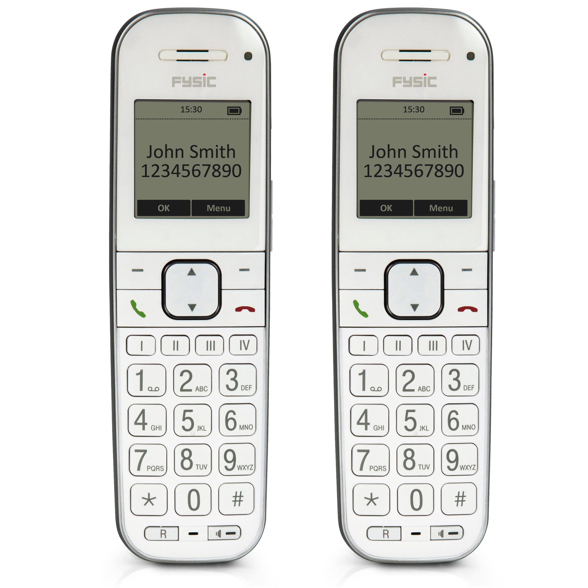 schnurloses FYSIC FX-9000 Mobilteile großen - DUO Tasten,2 Seniorentelefon mit