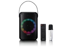 LENCO BTC-070BK - Bluetooth - Lichteffekte - Karaoke Set, Schwarz |  MediaMarkt
