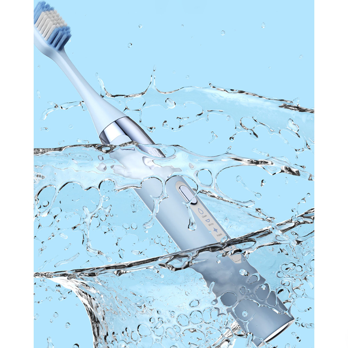 LACAMAX Zahnbürste Rosa 2-Minuten-Timer, Digitale Elektrische Elektrische Ultraschallzahnbürste, Leistungsanzeige, Musikwiedergabe