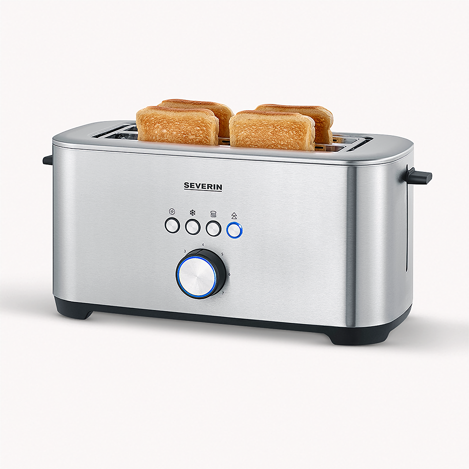 SEVERIN AT 2512 Toaster Schlitze: Edelstahl-gebürstet (1400 2) Watt