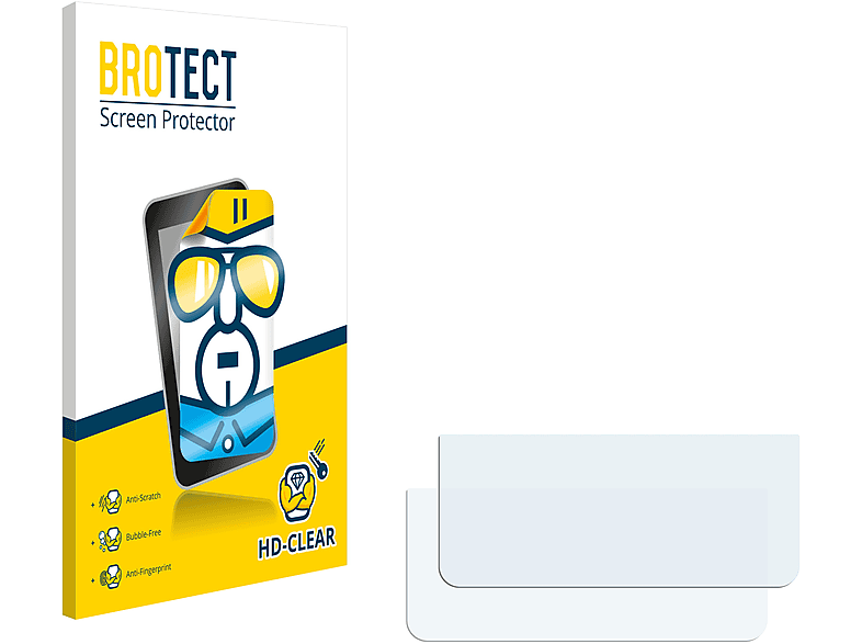 BROTECT 2x klare Schutzfolie(für Zettle Portable Receipt Printer)