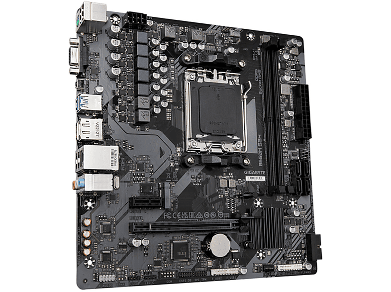 GIGABYTE GA-B650M S2H (AM5) (D) schwarz Mainboards