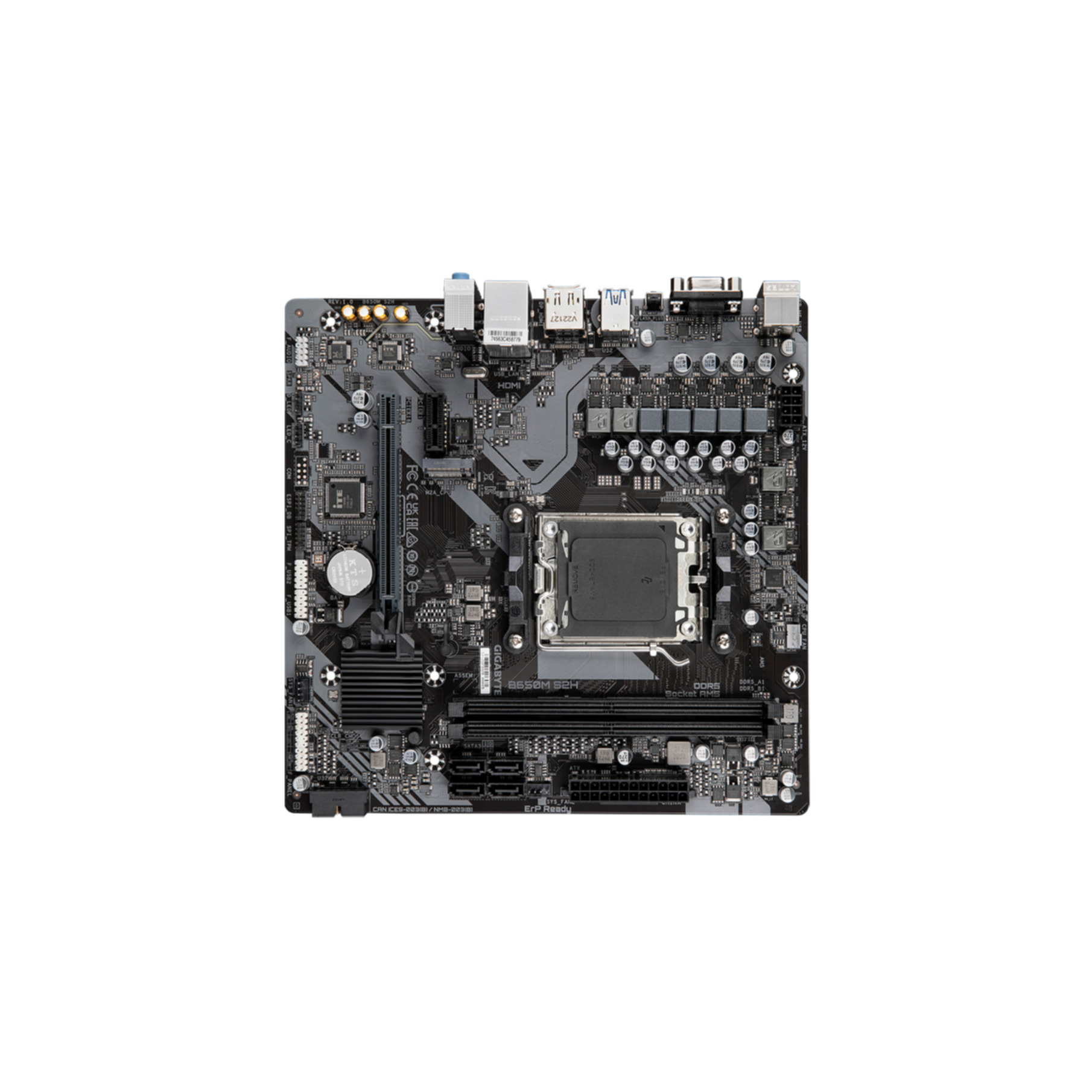 GIGABYTE GA-B650M S2H (AM5) (D) Mainboards schwarz