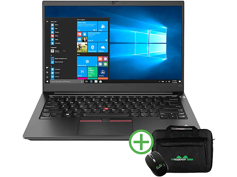 LENOVO ThinkPad E14, fertig eingerichtet, Office 2021 Pro, Notebook mit 14 Zoll Display, AMD Ryzen™ 5 Prozessor, 24 GB RAM, 1000 GB SSD, Schwarz