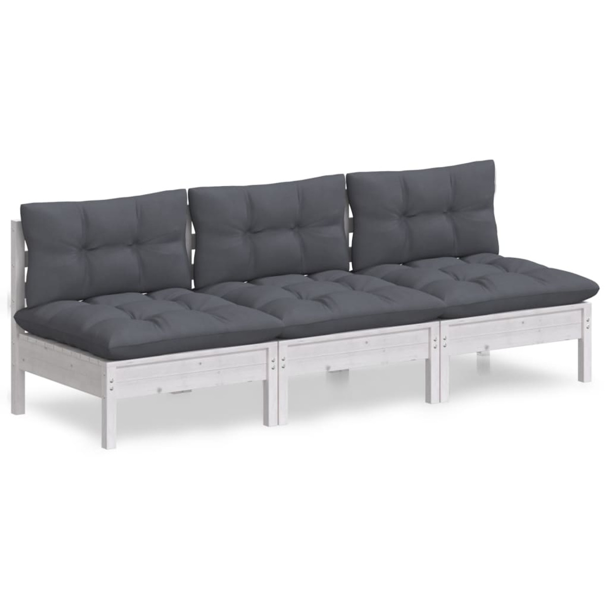 VIDAXL 3096077 Gartensofa, Weiß