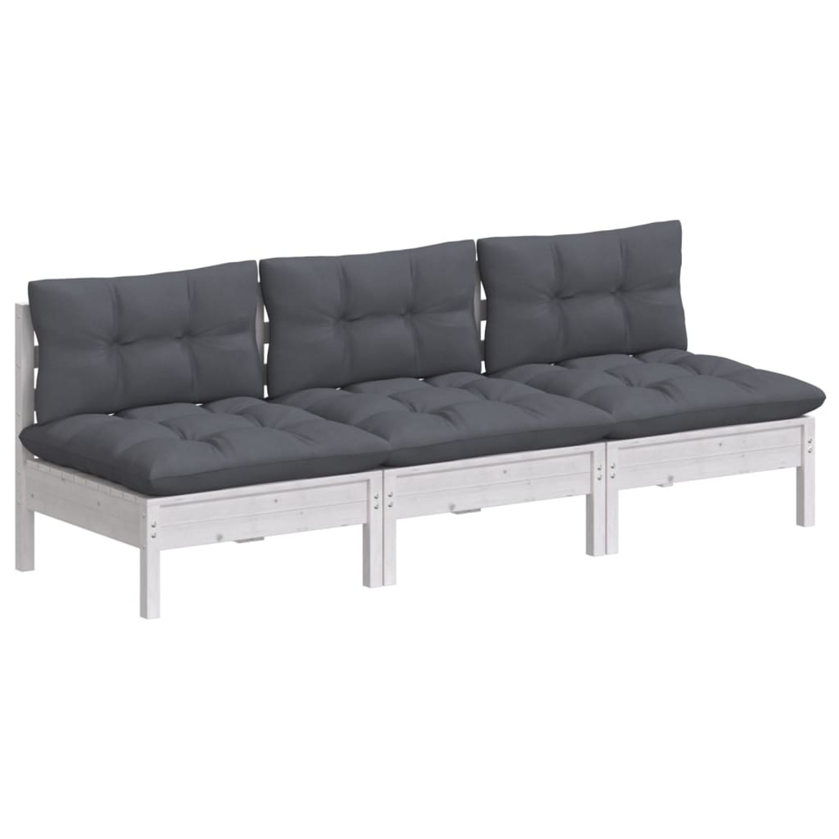 VIDAXL Weiß 3096077 Gartensofa,