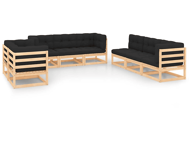 VIDAXL 3083808 und Grau Stuhlset, Gartentisch