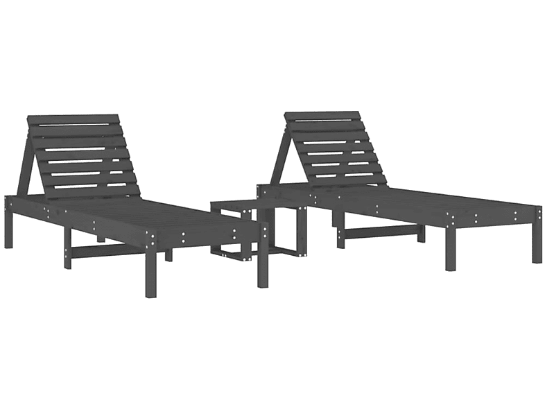 VIDAXL 3157681 Sonnenbett, Grau