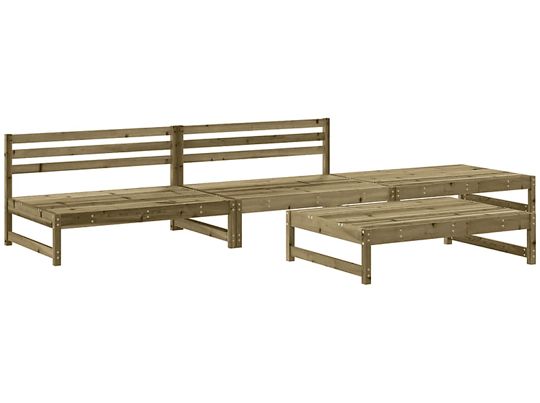 und Gartentisch- Natur 3186598 VIDAXL Stuhlset,