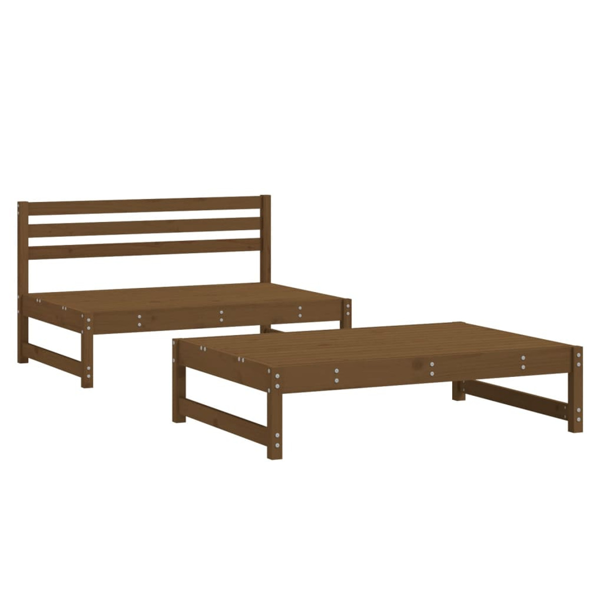 Gartensofa, Honigbraun VIDAXL 825726