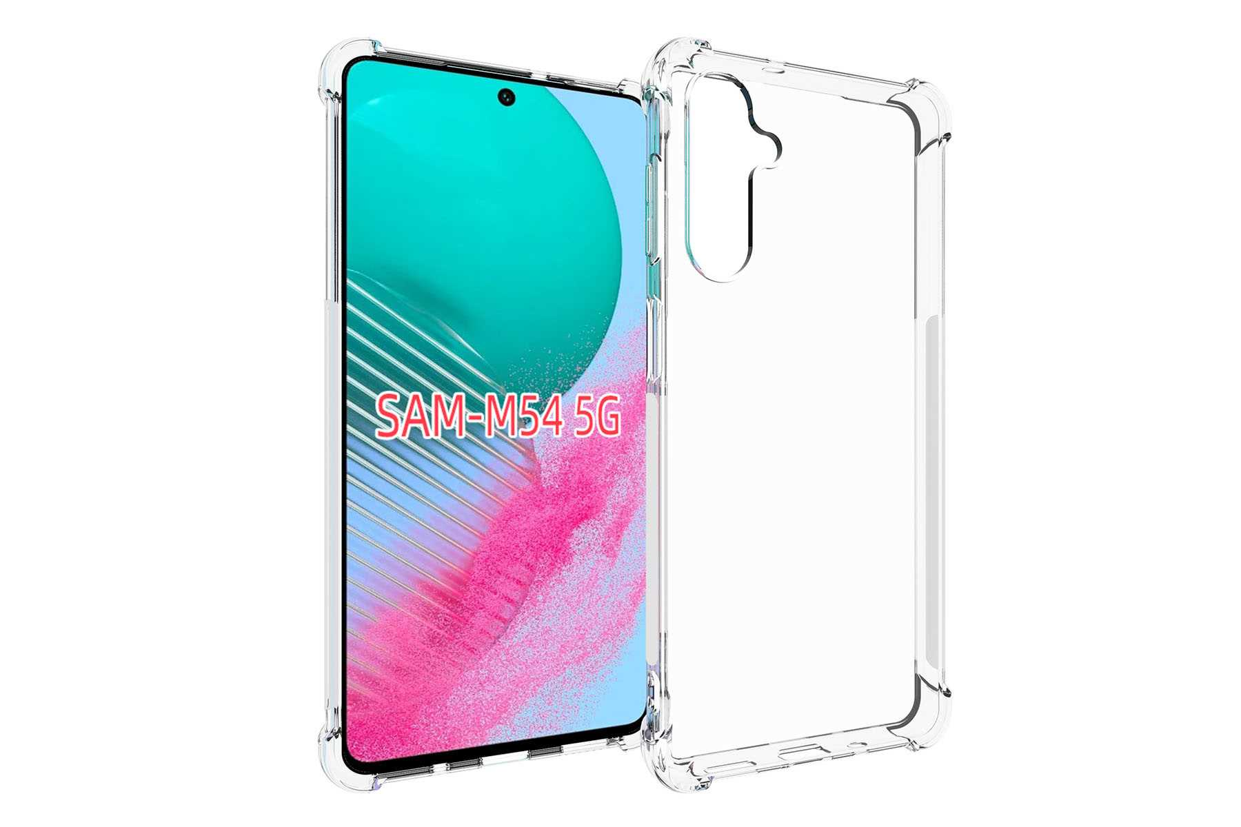 MTB 5G, Case, Transparent Armor Galaxy M54 MORE ENERGY Samsung, Clear Backcover,