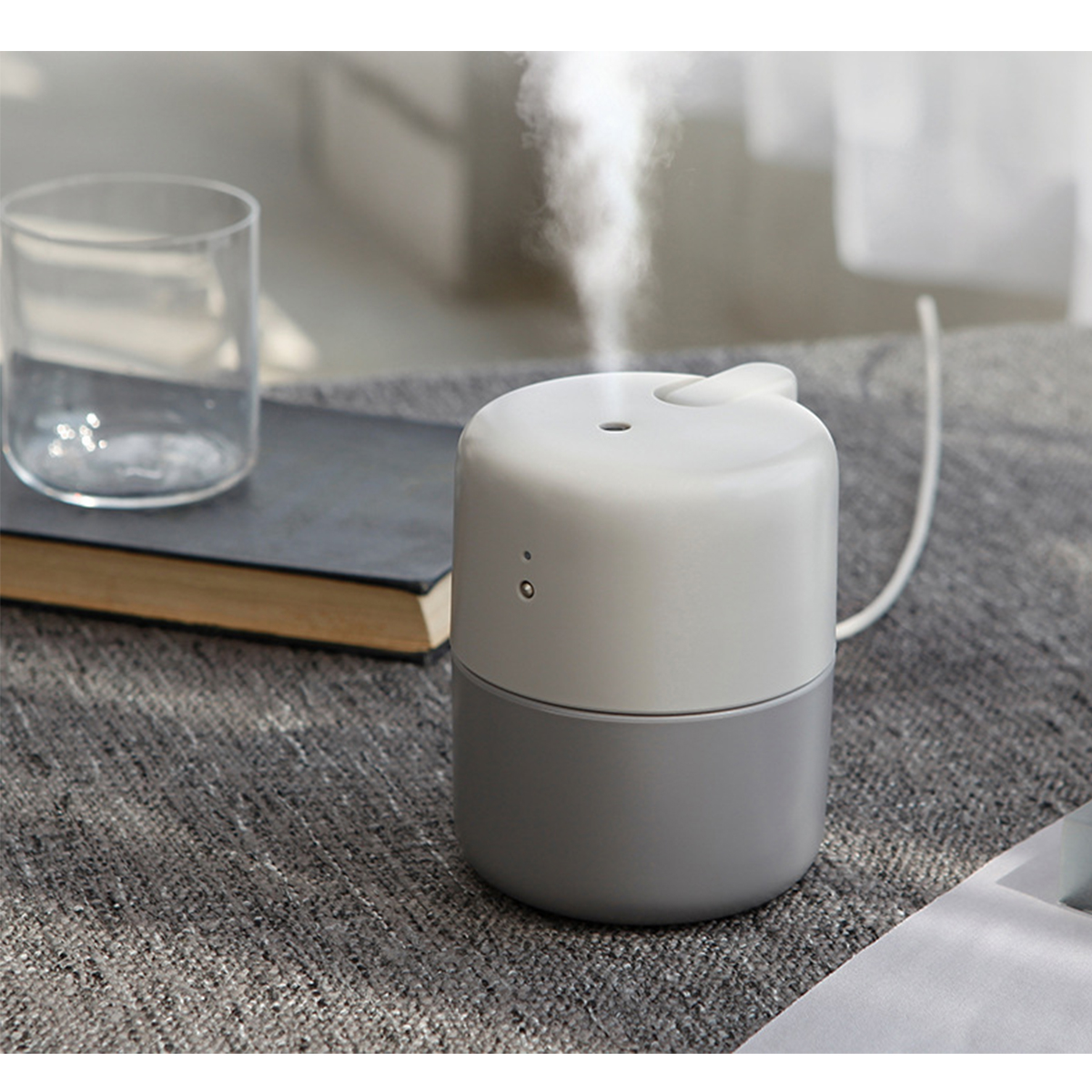 Tragbarer Luftbefeuchter 1800 Ml - Dual-Spray, Leiser Betrieb, Automatische Abschaltung Für Zuhause