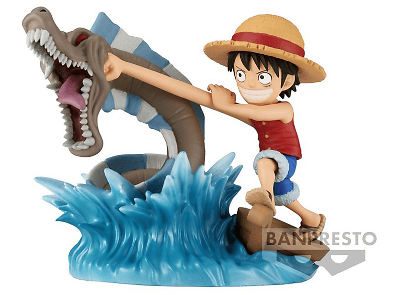 BANPRESTO One Piece Monkey D. Luffy vs. Local Sea Monster Figur 7 cm Dekofigur