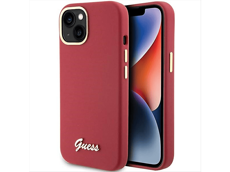 GUESS Script Metal Logo & Frame Design Hülle, Backcover, Apple, iPhone ...