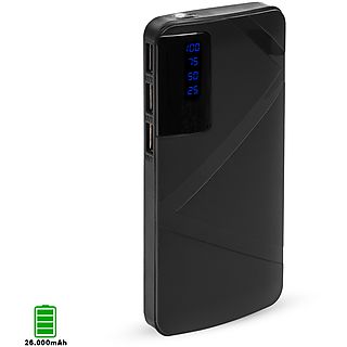 Powerbank - DAM ELECTRONICS R8, 26000 mAh, Usb, Negro