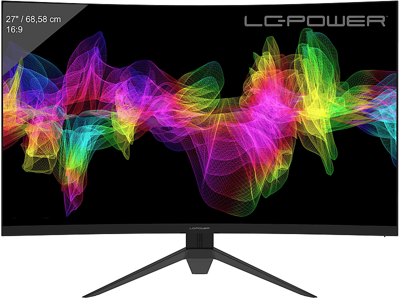 LC POWER LC-M27-QHD-165-C 27 Zoll QHD Gaming Monitor (1 ms Reaktionszeit , 165 Hz )