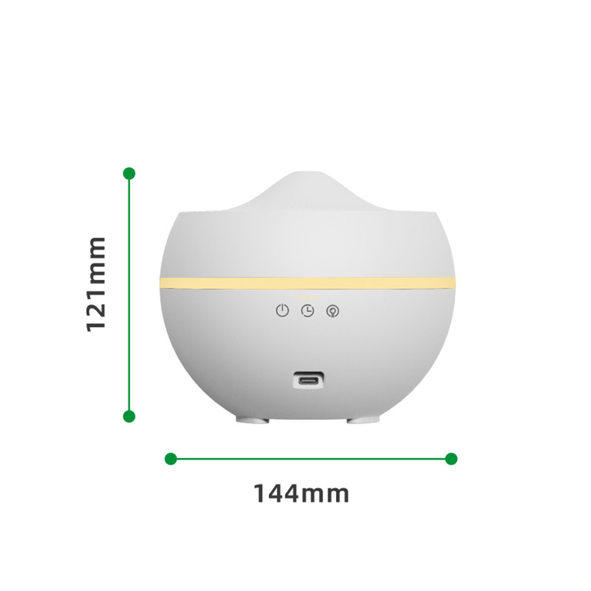 30 Luftbefeuchter für Zuhause Duftlampe SHAOKE Timer (Raumgröße: m²) 300ml Weiß RGB-Licht