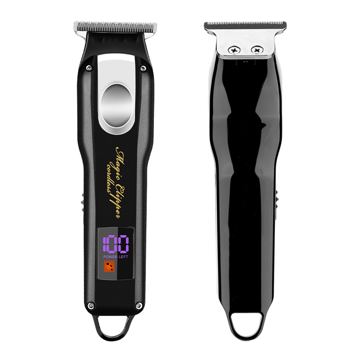 Schwarz Schnitte Scharfe SHAOKE Anzeige LCD-Haarschneider intelligente Leistung Haartrimmer-Akku starke