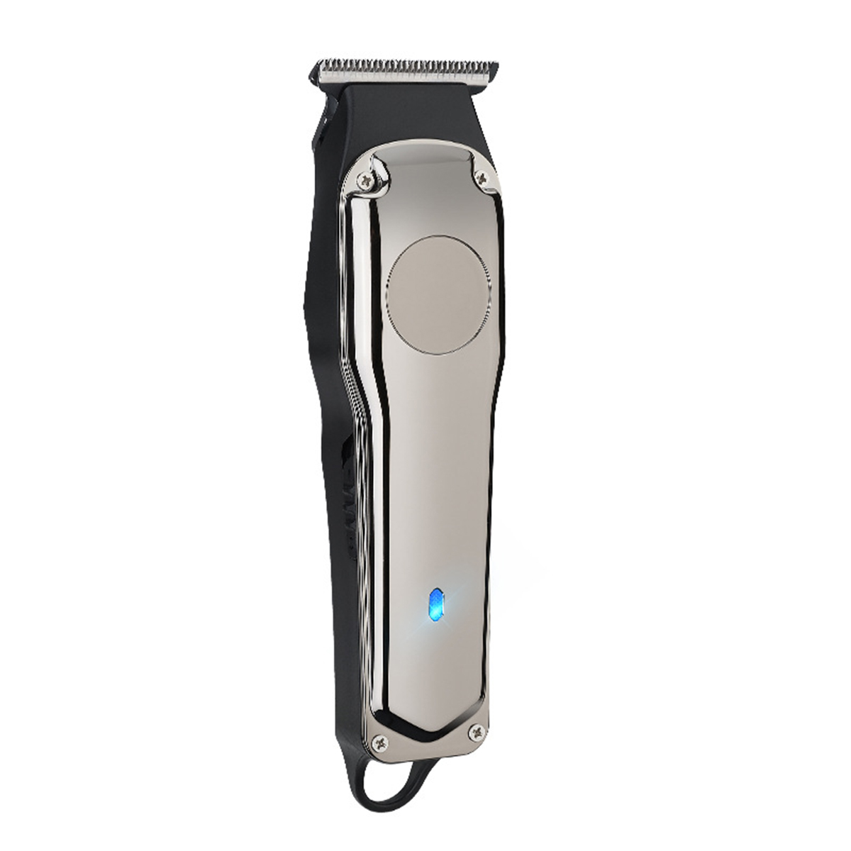 Silber Mini USB-Ladung Geräuschreduktion leichte Haarschneider SHAOKE Handhabung Haartrimmer-Akku