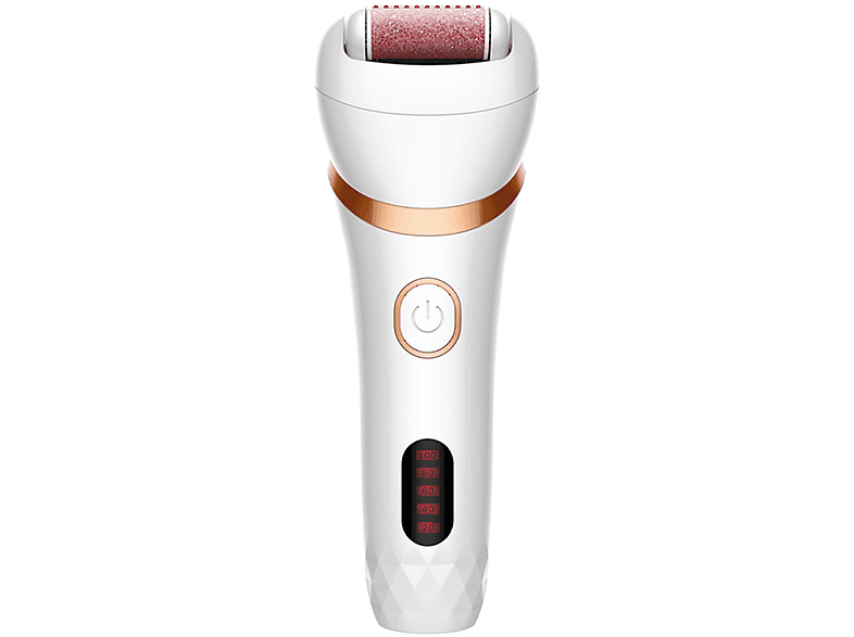SHAOKE Elektrische 4-in-1 Fußfeile mit Mehrfachfunktionen & Diamant-Schleifkopf Gesichtsreinigungsbürste Weiß
