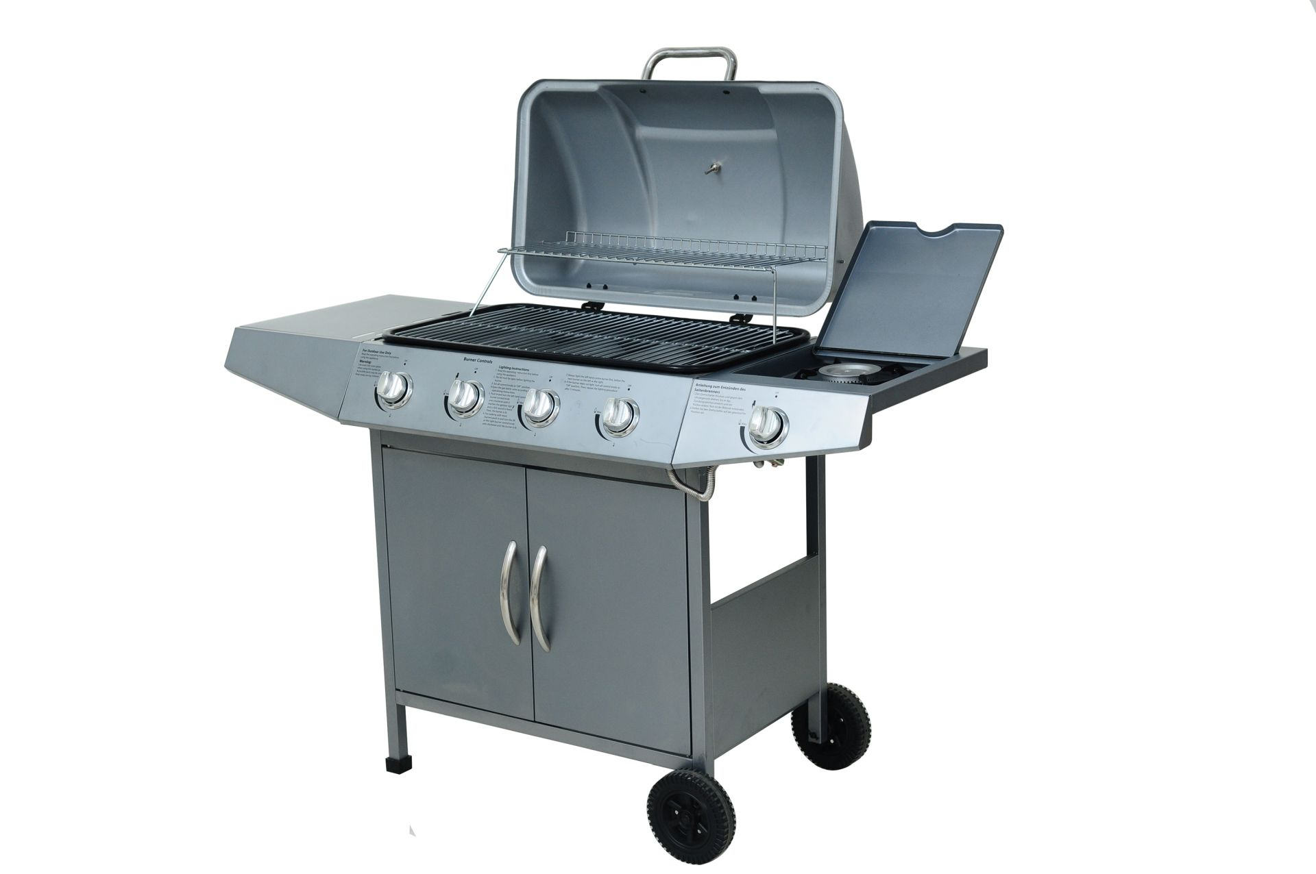 EL FUEGO AY 459 DAYTON SILBER 4+1 Gasgrill, Silber (12300 Watt)