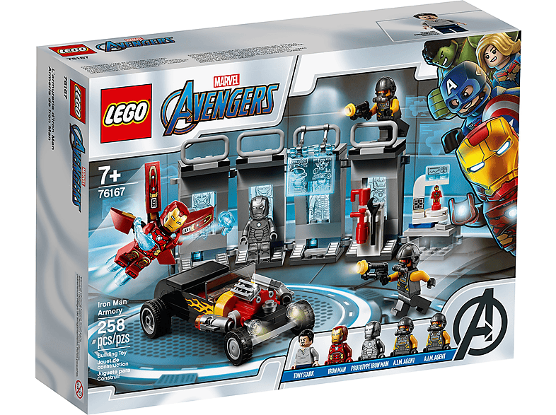 LEGO 76167 Iron Mans Arsenal Tony Stark Avengers Bausatz | Baukästen und Konstruktionsspielzeug