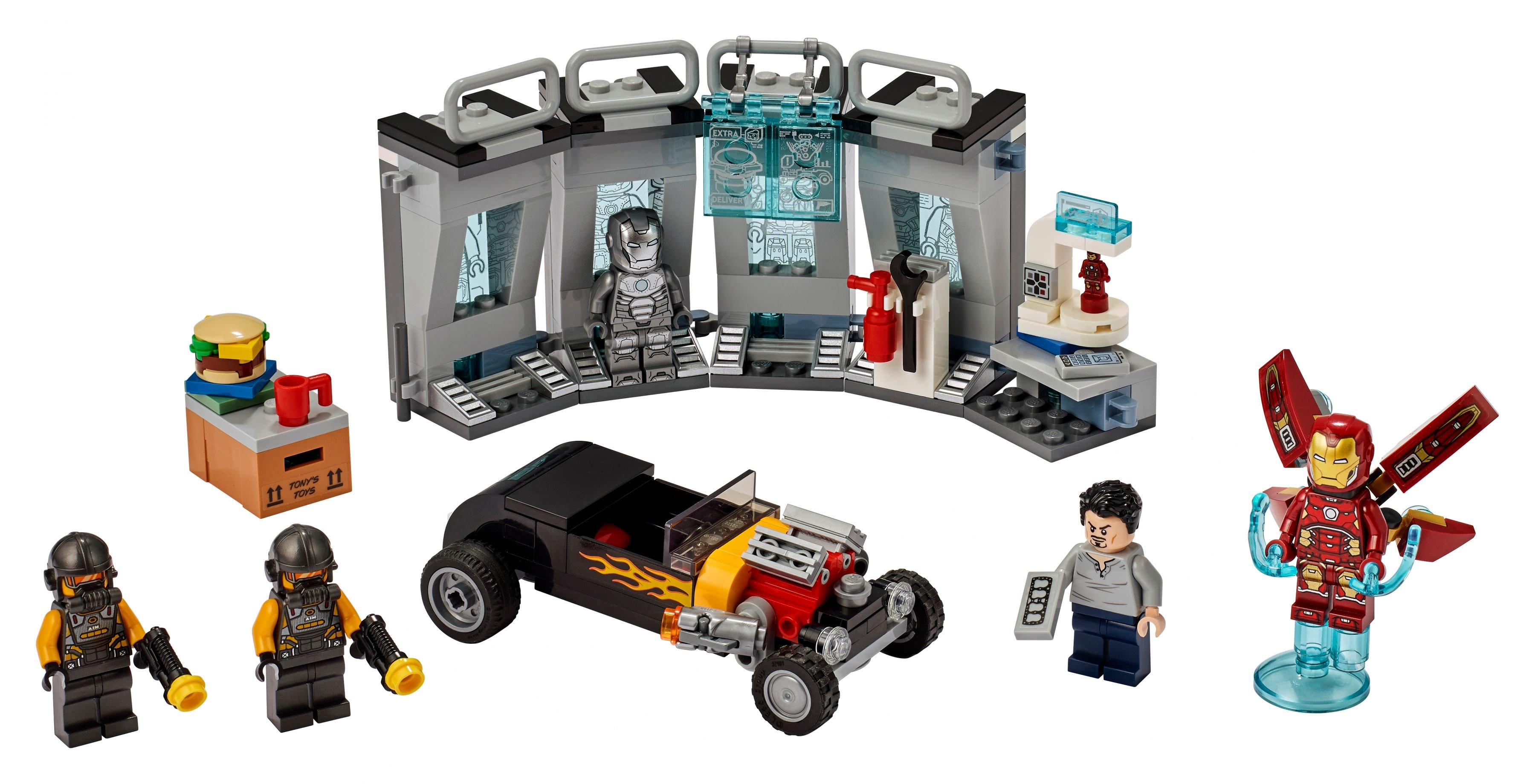 LEGO 76167 Iron Arsenal Mans Bausatz Tony Stark Avengers
