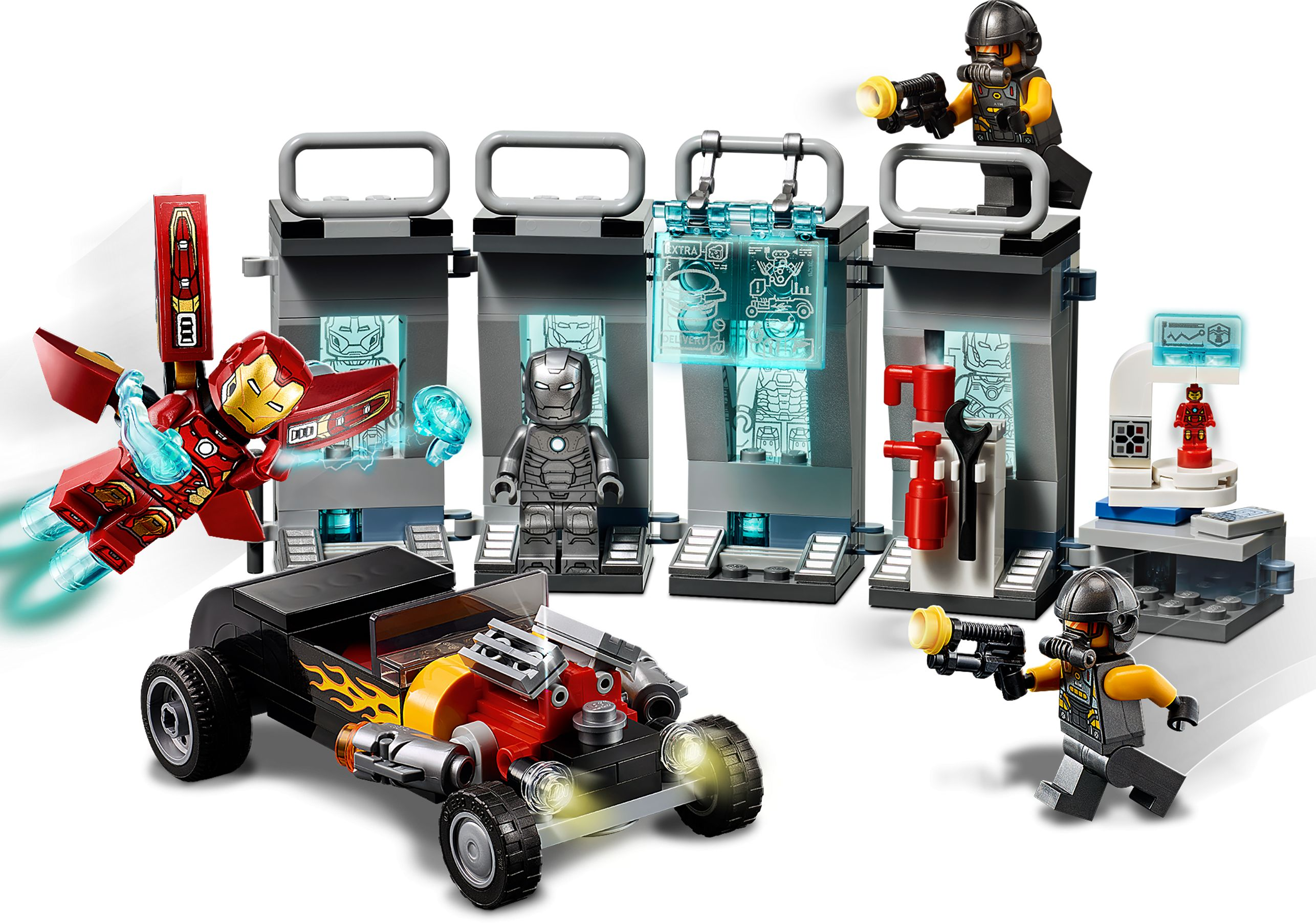 LEGO 76167 Iron Arsenal Mans Bausatz Tony Stark Avengers