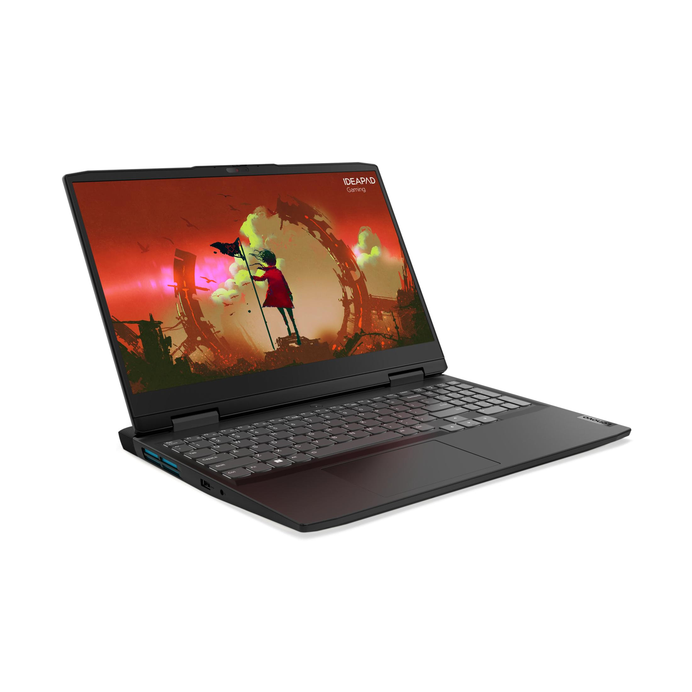 LENOVO IdeaPad Gaming 3, Gaming-Notebook, mit 15,6 Zoll Display, AMD Ryzen™  5,7535HS Prozessor, 16 GB RAM, 512 GB SSD, NVIDIA GeForce RTX™ 2050, Onyx  Grey, Windows 11 Home (64 Bit) Gaming-Notebook mit ,