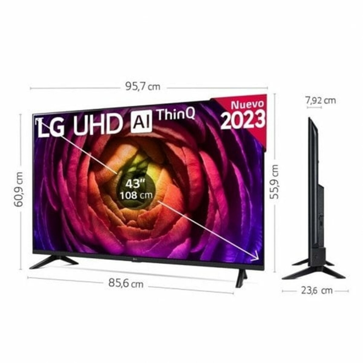 TV, 108 Zoll UHD webOS LG 23) (Flat, TV 43 cm, 43UR73006LA / SMART LED 4K,