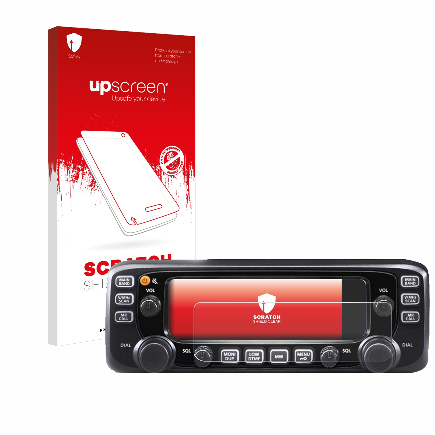 UPSCREEN Kratzschutz klare Schutzfolie(für IC-2730E) Icom