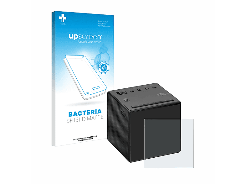 UPSCREEN antibakteriell entspiegelt matte Schutzfolie(für Sony ICF-C1 (Uhrenradio))
