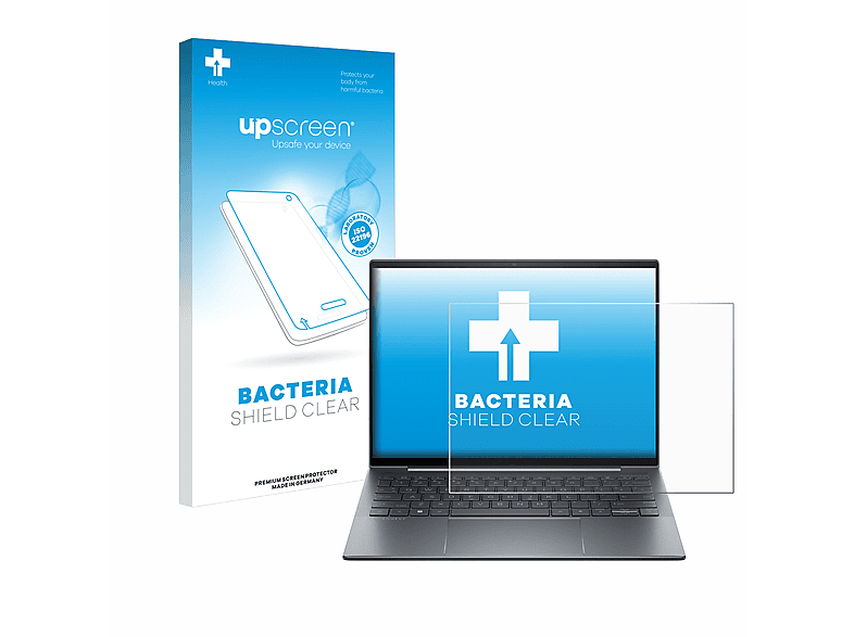 UPSCREEN antibakteriell klare Schutzfolie(für HP Dragonfly G4)