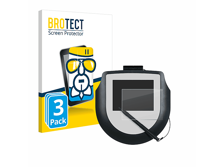 BROTECT 3x Airglass klare Schutzfolie(für Evolis Sig 200)