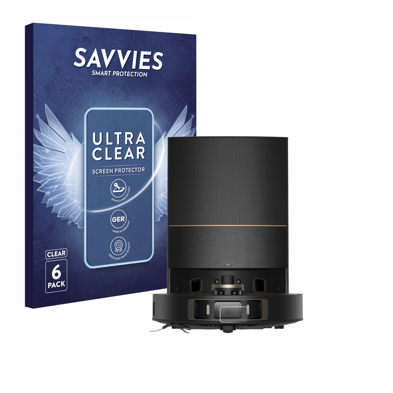 SAVVIES 6x klare Schutzfolie(für Xiaomi L20 Kamera)) (NUR Ultra DreameBot