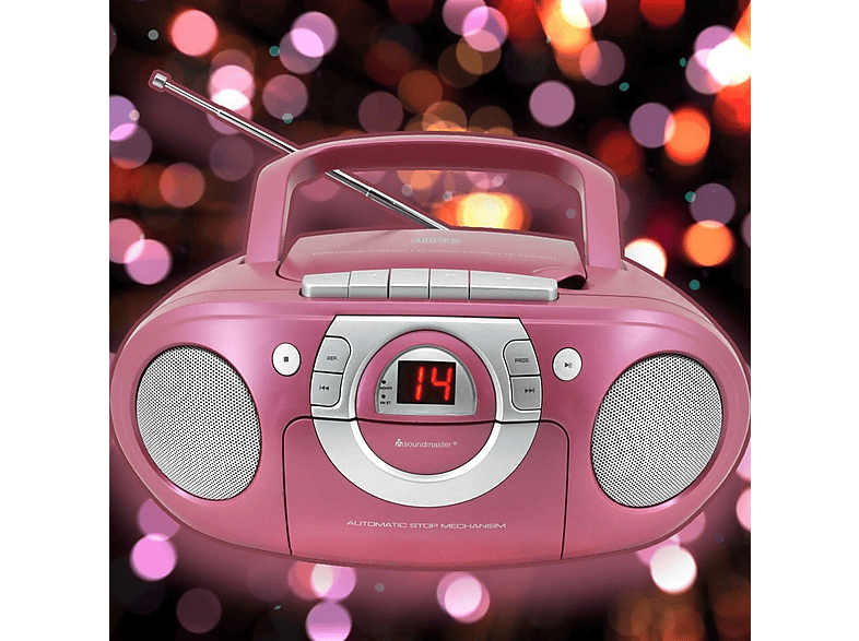 SOUNDMASTER CD-Player Pink Tragbarer SCD5100PI