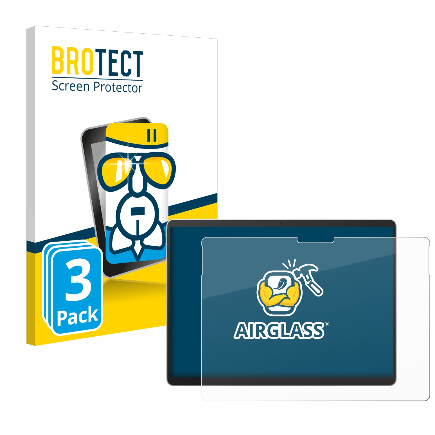 Schutzfolie(für Surface Pro Airglass Microsoft klare 3x BROTECT 9)