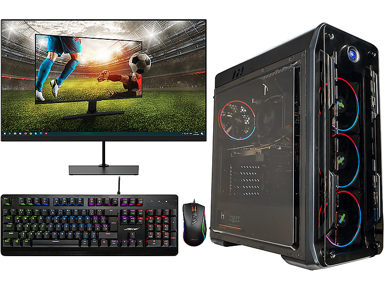 OMIXIMO Optical G510 BK i3002S, Gaming PC, 16 GB RAM, 500 GB SSD, GeForce® GTX 1650, 4 GB