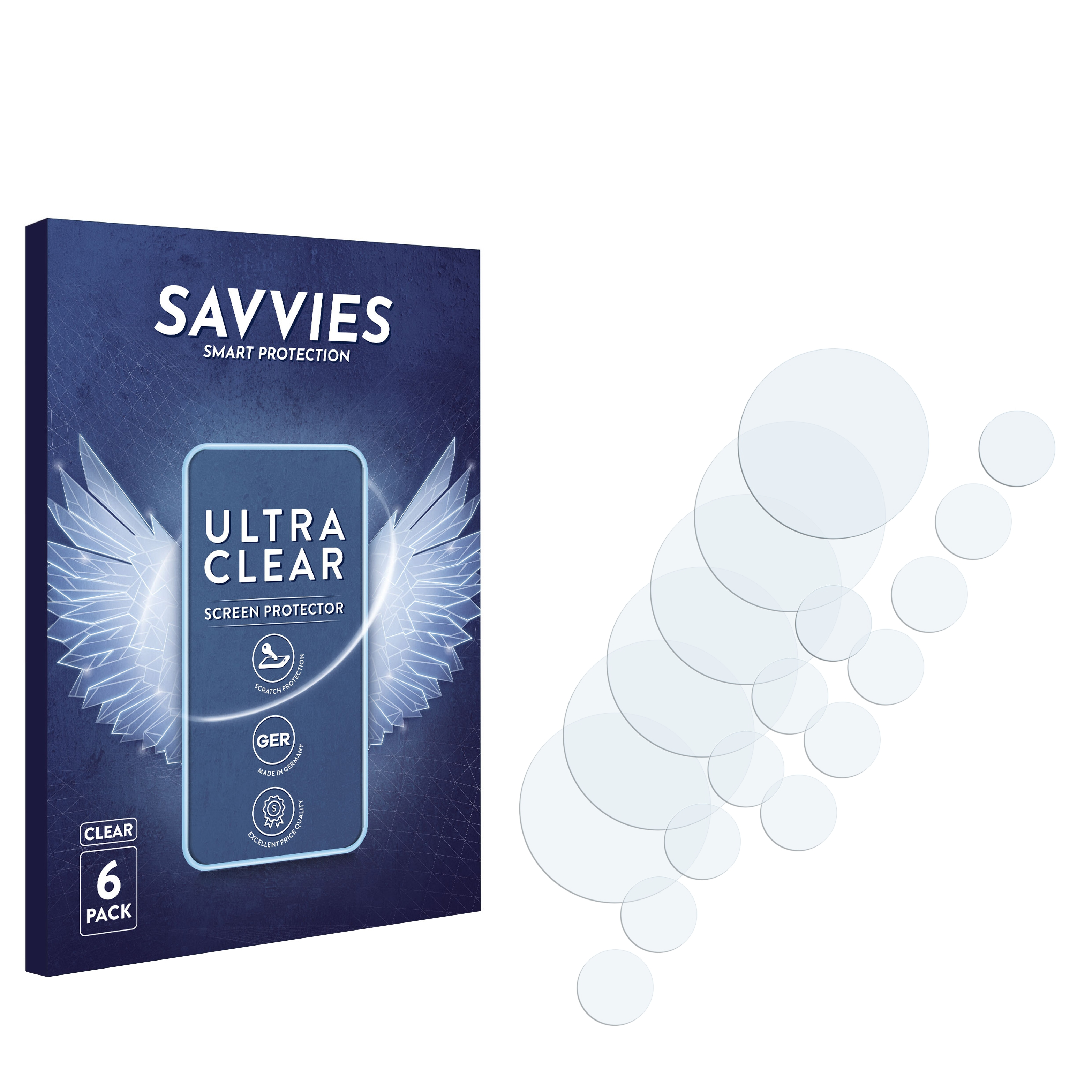 SAVVIES 6x klare Schutzfolie(für ZTE Blade Vita) V50