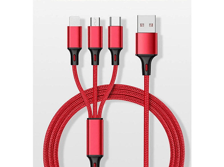 Köpfen Linie drei ELKUAIE USB-C Kabel mit Eine