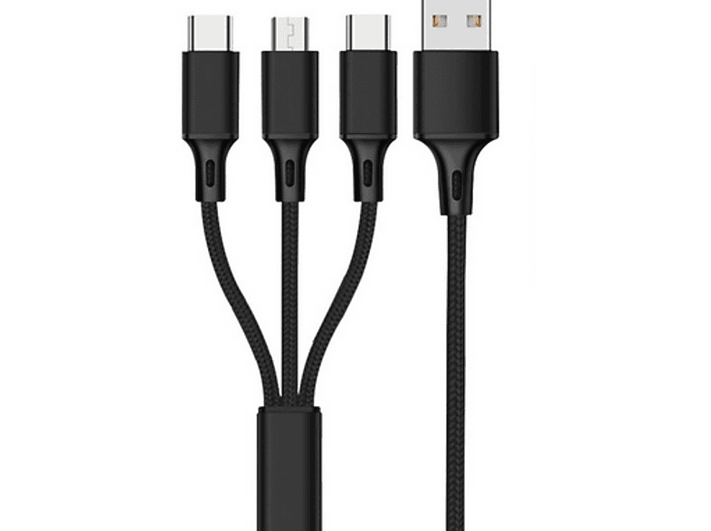 ELKUAIE Ein bis drei Design USB-C Kabel