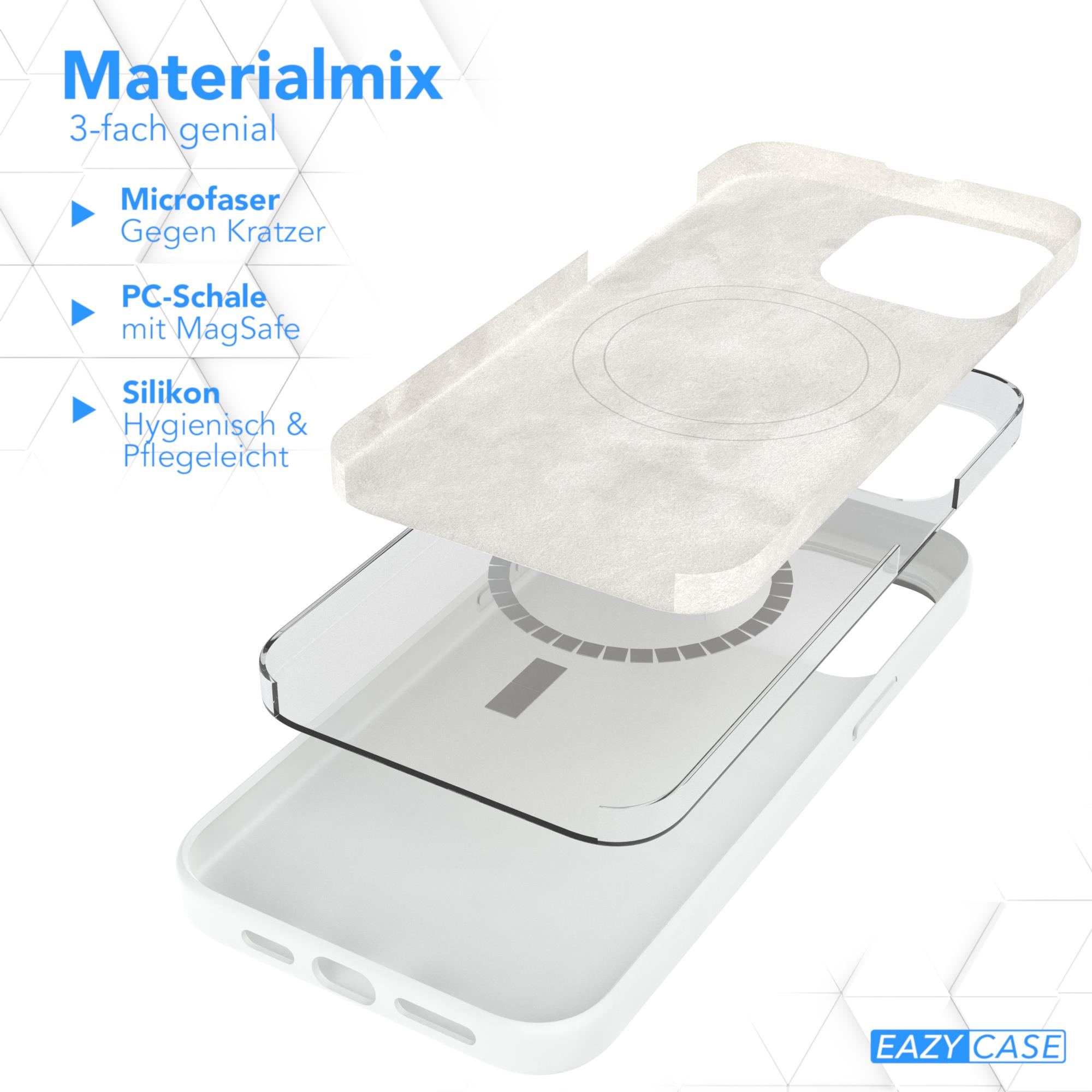 EAZY 15 Handycase Backcover, CASE Max, mit Premium Silikon Weiß Apple, iPhone Pro MagSafe,